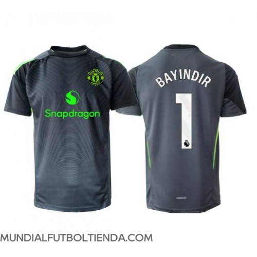 Camiseta Manchester United Altay Bayindir #1 Portero Segunda Equipación Replica 2025-26 mangas cortas
